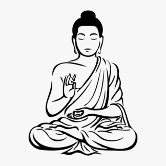 drawing-buddha-line-buddha-clipart-black-and-white
